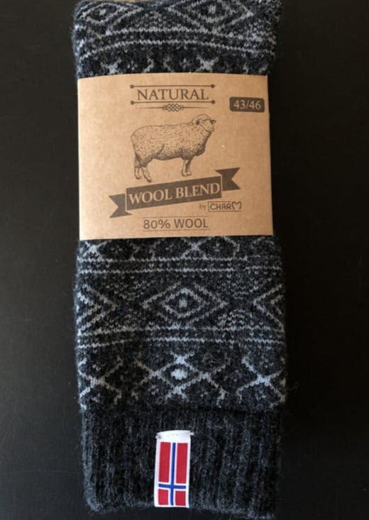 Norwegische Wollsocke