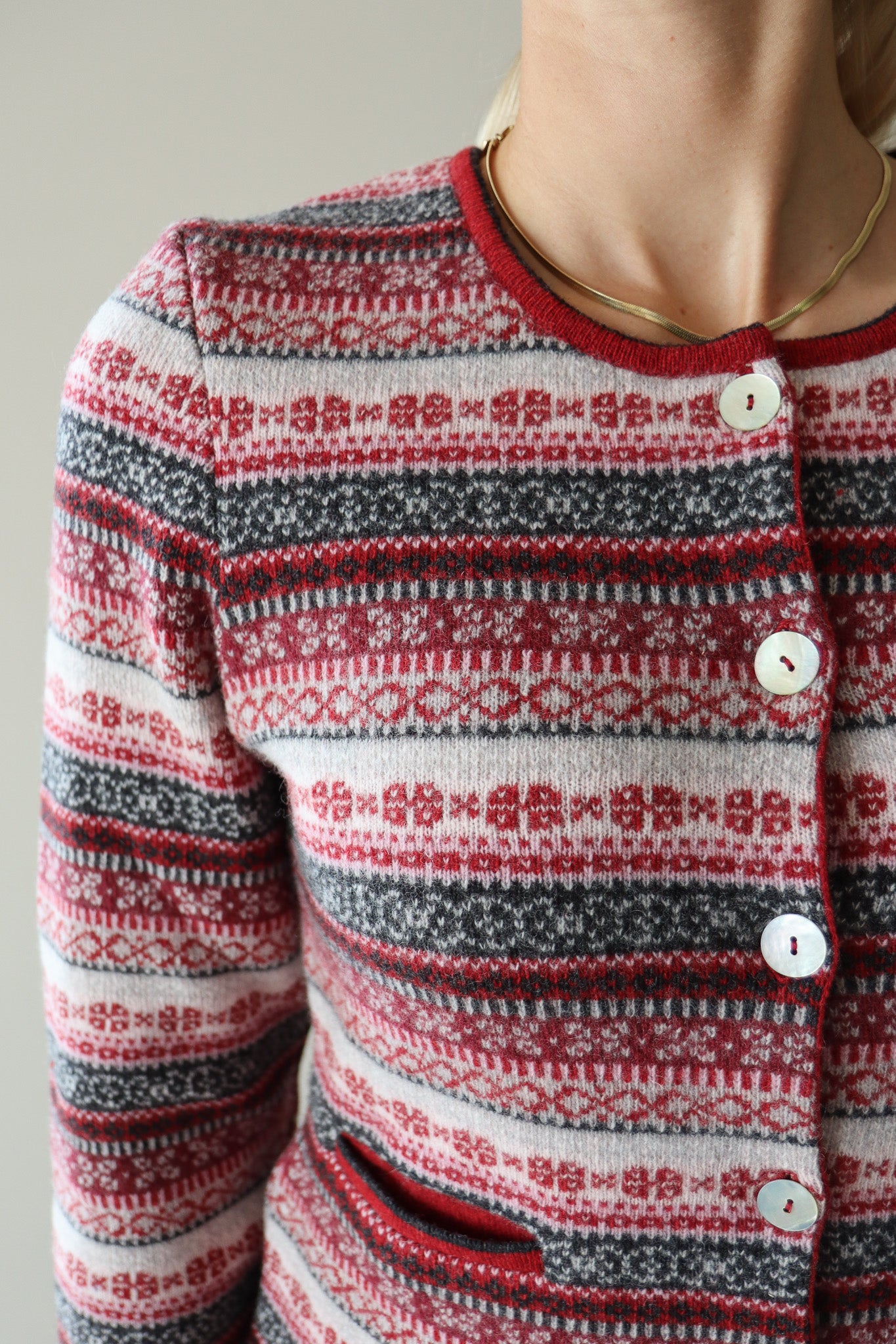 Grano Jacquard Cardigan