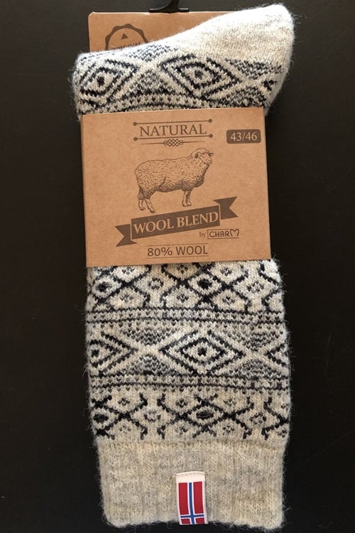 Norwegische Wollsocke