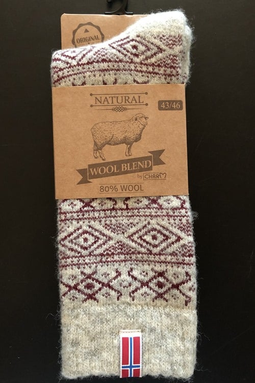 Norwegische Wollsocke